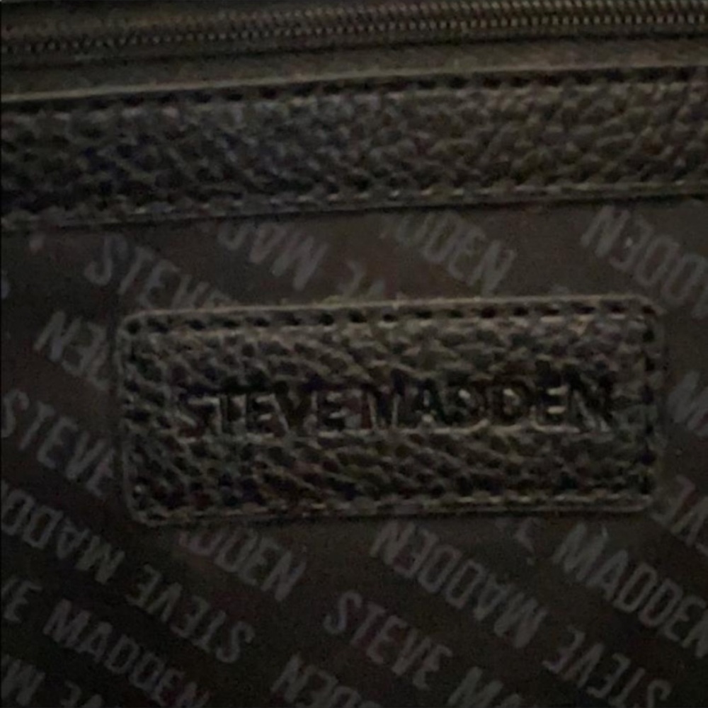 STEVE MADDEN TOTE SHOULDER HANDBAG WORK BAG BLACK - Picture 9 of 10